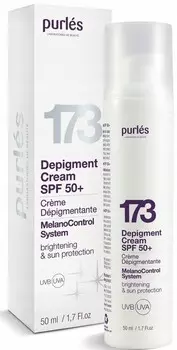 Purles, 173 Depigment Cream, Депигментирующий крем SPF 50, 50мл