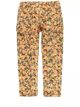 Purple Brand брюки карго с графичным принтом, оранжевый