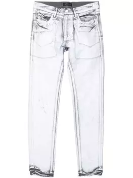 Purple Brand джинсы с эффектом деграде, серый