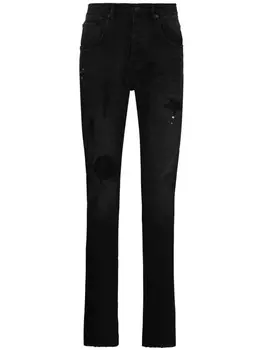 Purple Brand джинсы с эффектом потертости, черный