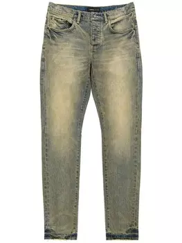 Purple Brand джинсы скинни Sand Dune Cross DK Indigo, синий