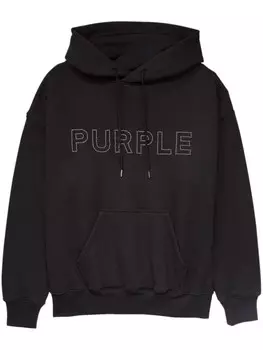 Purple Brand флисовое худи с логотипом, черный