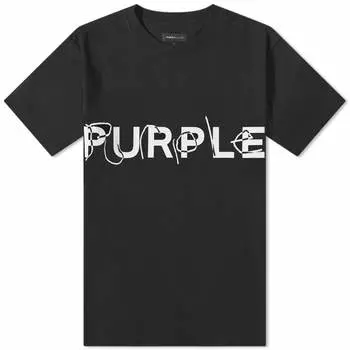 Purple Brand Футболка с логотипом Brand Heavy, черный