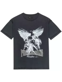 Purple Brand футболка с принтом Fight, черный