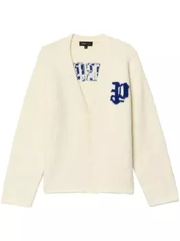 Purple Brand кардиган с логотипом, белый