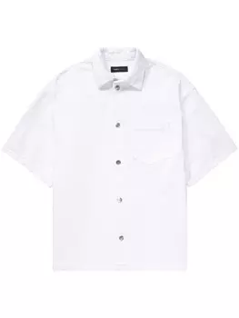 Purple Brand куртка-рубашка с короткими рукавами, белый