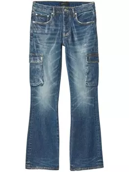 Purple Brand расклешенные джинсы P004 Cargo Vintage, синий