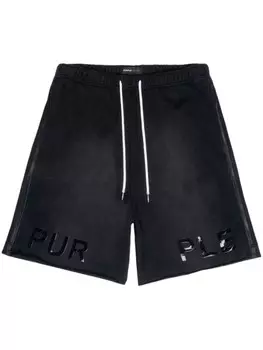 Purple Brand шорты с логотипом, черный