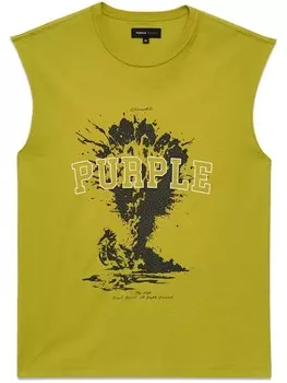 Purple Brand топ Sky High без рукавов, зеленый