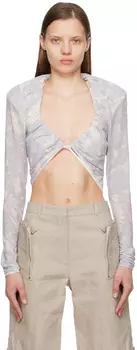 Пурпурная блуза Le Papier 'Le Haut Goccia' Jacquemus