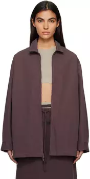 Пурпурная куртка на молнии Fear of God ESSENTIALS