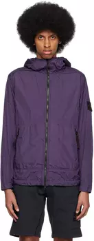 Пурпурная мятая куртка Stone Island