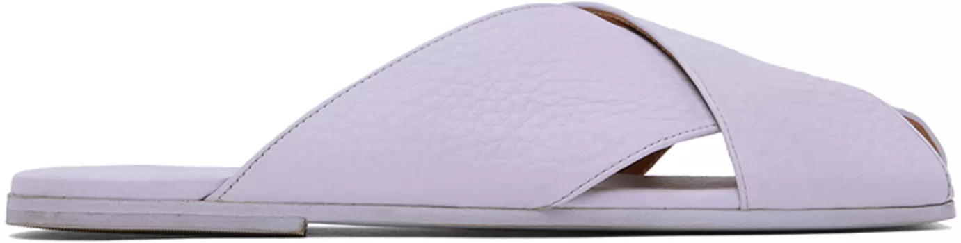 Пурпурные сандалии-лопатки Marsll