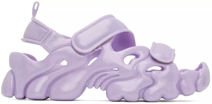 Пурпурные сандалии-пуфы Melissa Edition Collina Strada