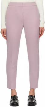 Пурпурные укороченные брюки Max Mara