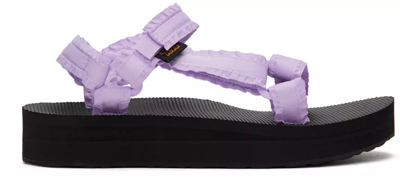 Пурпурные универсальные сандалии средней формы с декором Teva