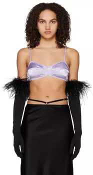 Пурпурный бюстгальтер без косточек Montana Anna October