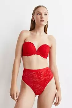 Пуш-ап балконет H&amp;M, красный