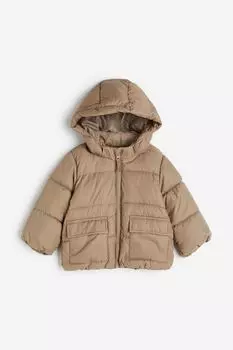 Пушистая куртка с капюшоном H&M