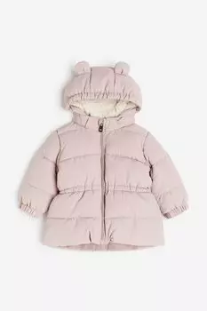 Пушистая куртка с капюшоном H&M