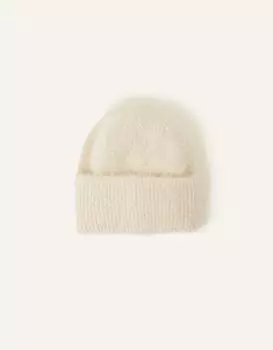 Пушистая шапочка Accessorize, бежевый