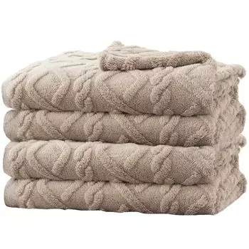 Пушистое приятное одеяло из невероятно мягкой микрофибры - универсальное и простое в уходе одеяло - идеально подходит в качестве одеяла для дивана и покрывала на кровать, хороший подарок. KEAYOO, коричневый