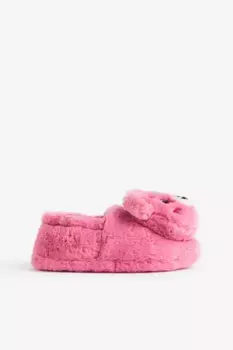 Пушистые домашние тапочки H&M, фиолетовый