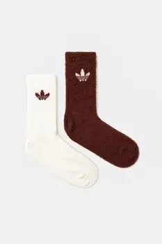 Пушистые носки Fluffy Cr S 2 шт Adidas Originals, бордовый
