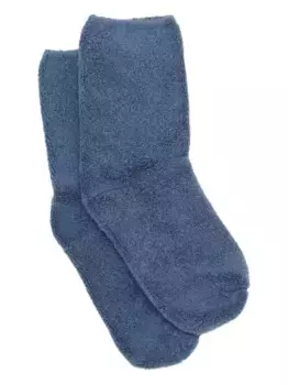 Пушистые ребристые носки Baserange, синий