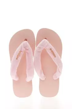 Пушистые шлепанцы Havaianas, розовый