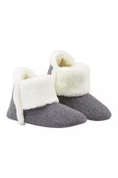 Пушистые тапочки Dunlop, серый