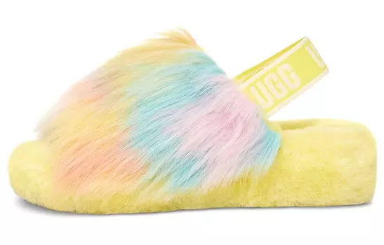 Пушистый Да Тай-дай Желтый Женский Ugg