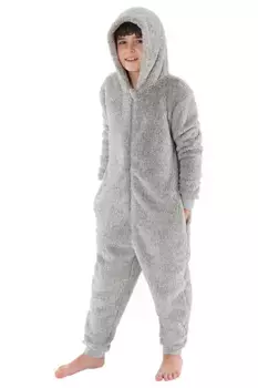 Пушистый флисовый комбинезон Bedlam, серый