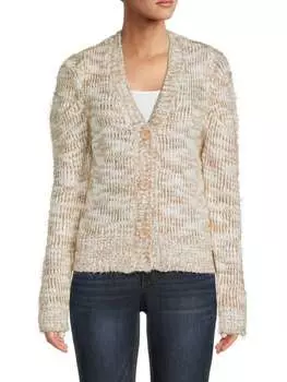 Пушистый кардиган Jacquie The Label Taupe