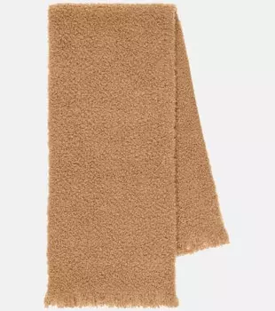 Пушистый шарф из букле Loro Piana, бежевый
