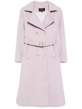 Пушистый тренч Cynthia Rowley, фиолетовый