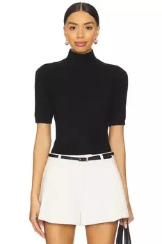 Пушистый трикотажный топ yuna Ser.O.Ya, черный