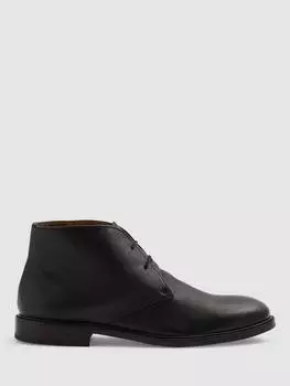 Пустынные ботинки из бондарной кожи Reiss, черный