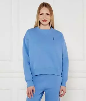 Пузыристый свитер Regular fit Polo Ralph Lauren, синий