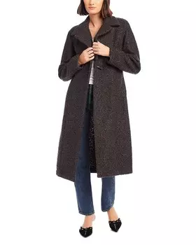 ПЯТНАДЦАТЬ ДВАДЦАТЬ Пальто Тедди Fifteen Twenty, серый