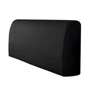 Пыленепроницаемый декоративный чехол на изголовье кровати, изголовье из высокоэластичного полиэстера для хозяйственных товаров, черный, размеры: M Stuttg