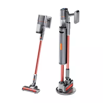 Пылесос Uwant K100 , вертикальный, беспроводной, серый/красный