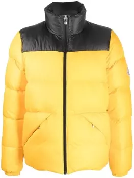 Pyrenex пуховик Radiant в стиле колор-блок, желтый