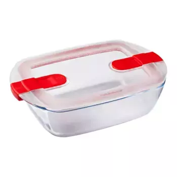 Pyrex Контейнер Cook & Heat из пирекса с крышкой, красный