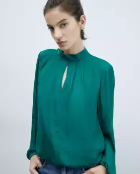 Пышная блузка Sfera, зеленый