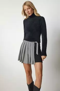 Пышная рубашка-поло Happiness Istanbul, черный