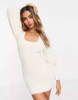 Пышная туника белого цвета слоновой кости Miss Selfridge