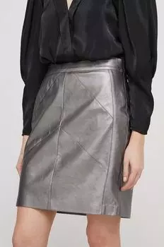 Пышная юбка DKNY, серебро