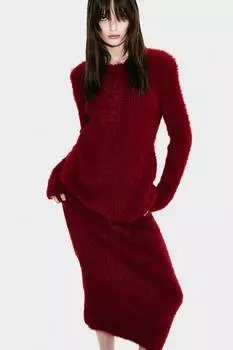 Пышная юбка H&M, красный