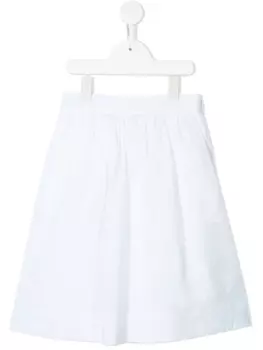 Пышная юбка с логотипом FF Fendi Kids, белый